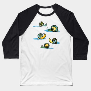 Zen snails with slime Baseball T-Shirt